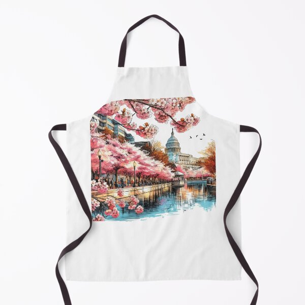 Item preview, the most beautiful place in Washington, D.C. It would probably be the Cherry Blossom Festival at the Tidal Basin. In spring, designed and sold by PaintMeWorld.