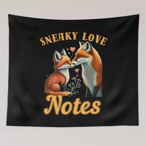 Item preview, Sneaky Love Notes. fox lover designed and sold by FoxVibes.