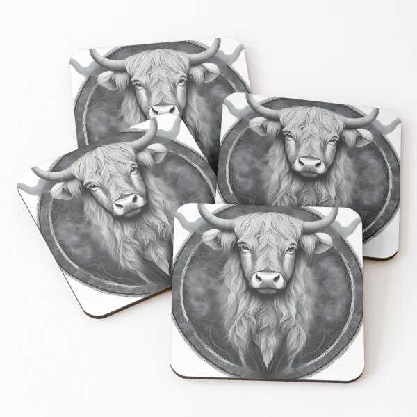 Item preview, Highland Cow Ethereal Logo designed and sold by Zenvo.
