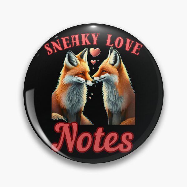 Item preview, Sneaky Love Notes. retro fox designed and sold by FoxVibes.