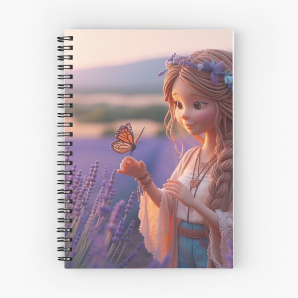 Item preview, Mila in a lavender field with a monarch designed and sold by angel .jpeg.