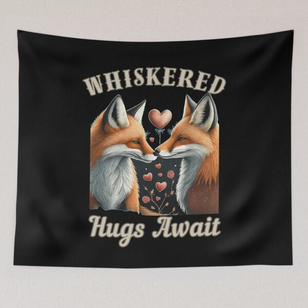 Item preview, Whiskered Hugs Await. realistic fox designed and sold by FoxVibes.
