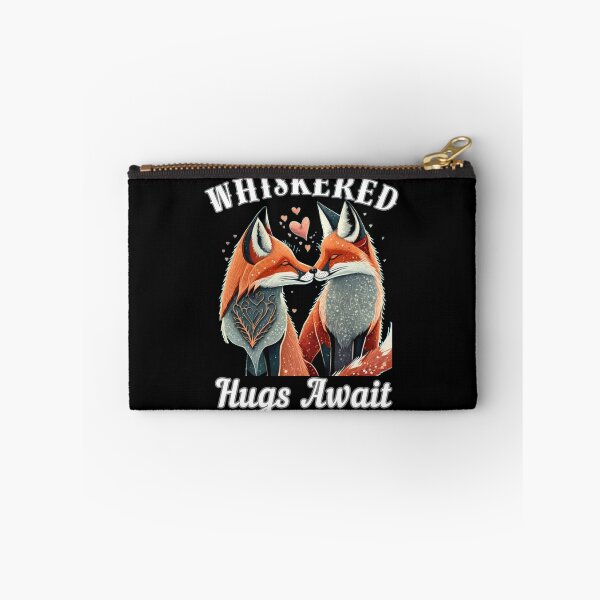 Item preview, Whiskered Hugs Await. fox quote designed and sold by FoxVibes.