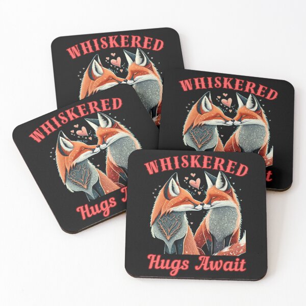 Item preview, Whiskered Hugs Await. retro fox designed and sold by FoxVibes.