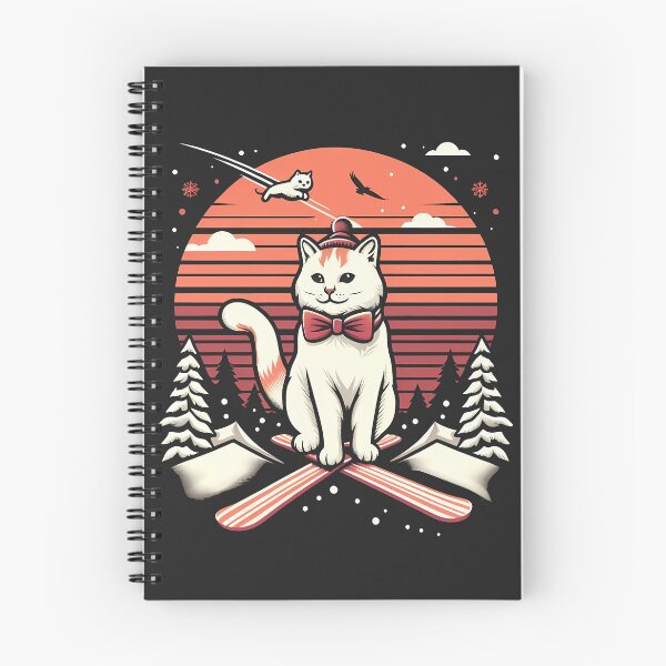 Artikelvorschau, Katze Skifahren Lustige Ski Coole Katze entworfen und verkauft von CosmoLush.