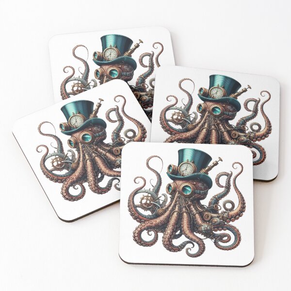 Item preview, Vintage Steampunk Octopus designed and sold by HeadTurningArt.