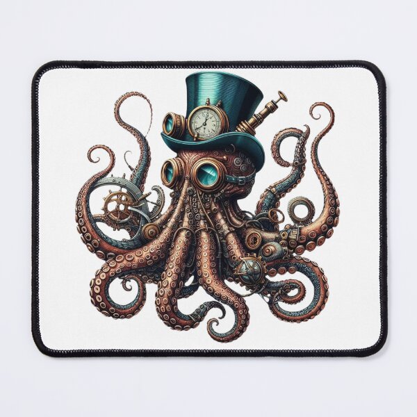 Item preview, Vintage Steampunk Octopus designed and sold by HeadTurningArt.