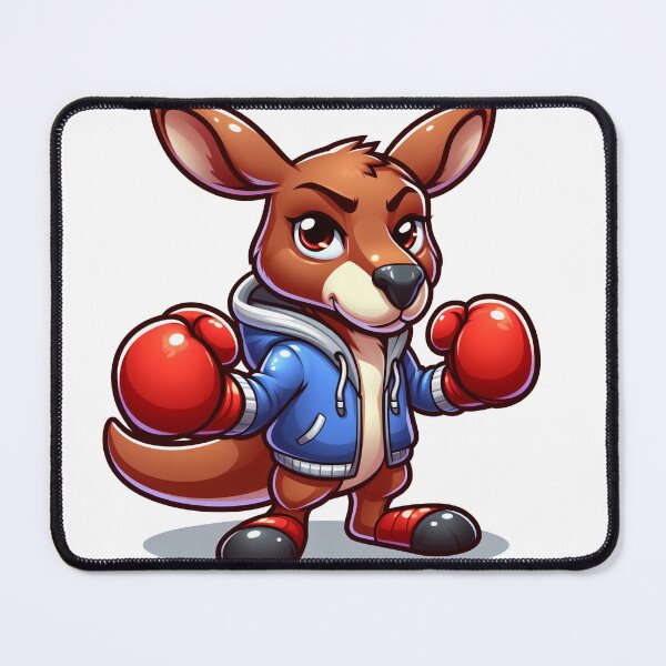 Item preview, cartoon kangaroo is boxing wearing a jacket designed and sold by MzulhilmiZam.