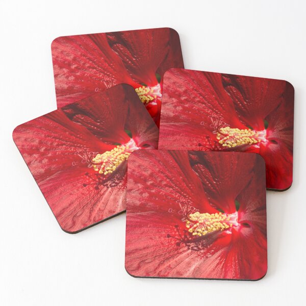 Item preview, Scarlet Bloomcore - Exotic Hibiscus Flower in Hot Red designed and sold by Georgia Mizuleva.