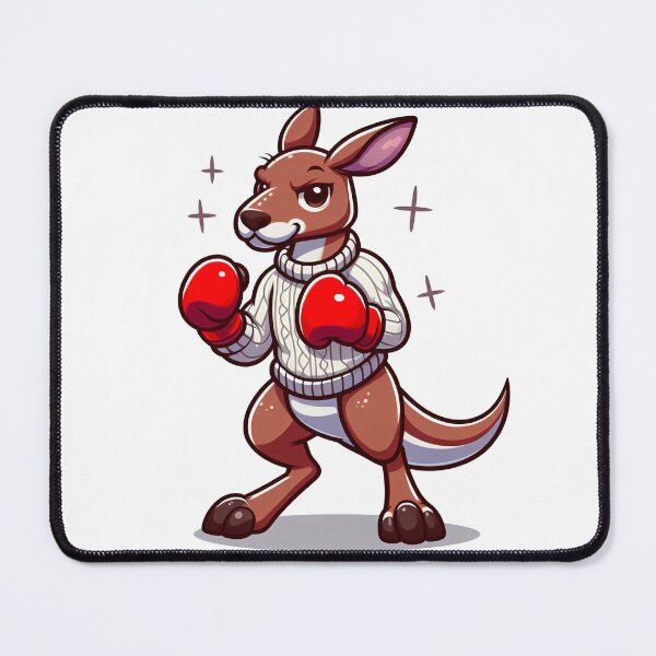 Item preview, cartoon kangaroo is boxing wearing a sweater designed and sold by MzulhilmiZam.