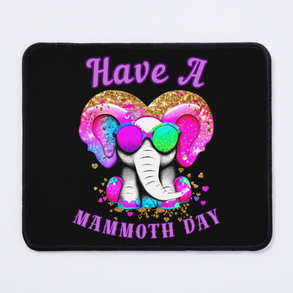 Item preview, Have A Mammoth Day. elephant portrait designed and sold by ElephantVibes.
