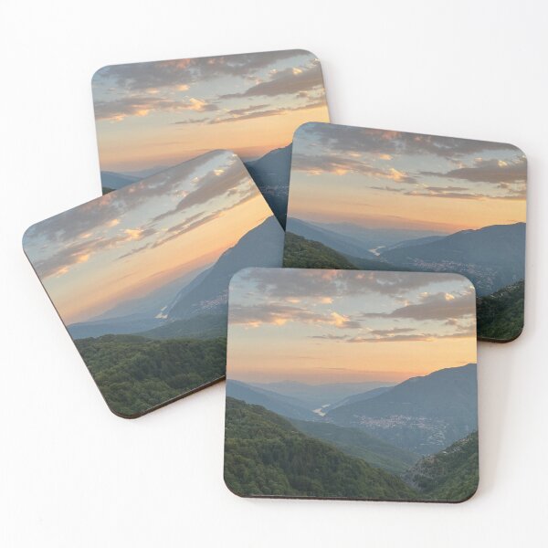 Item preview, Sunset Serenity Over Mountain Valleys designed and sold by framefiesta.