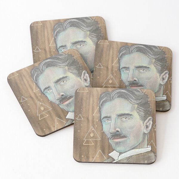 Item preview, Nikola Tesla Portrait Painting designed and sold by BWGunner.