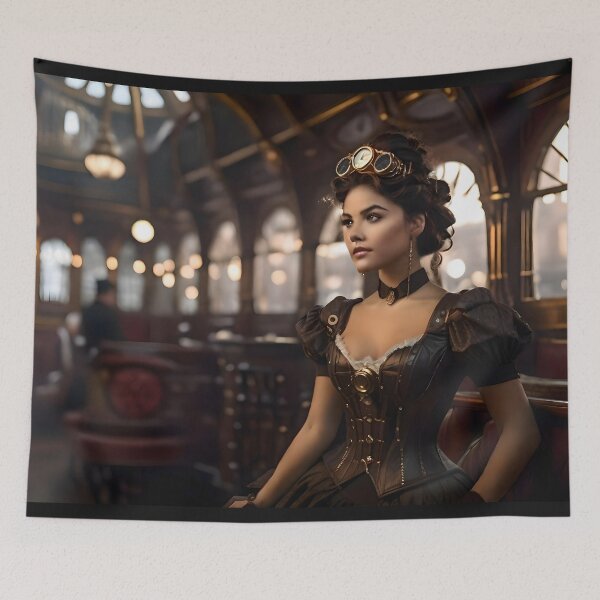 Item preview, SteamSerenity ° Time's Mechanical Muse - gift wear for steampunk victorian lover  designed and sold by naivnoia.