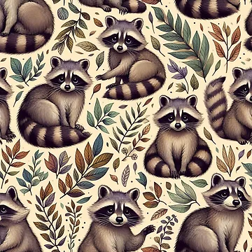 Artwork thumbnail, Charm Unleashed: Very Tiny Raccoon Collection by Rui Fernandes