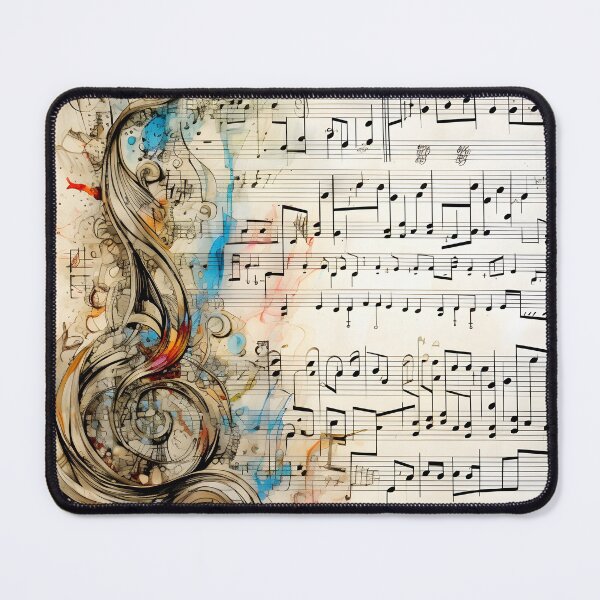 Item preview, Abstract doodle of a music sheet with notes designed and sold by dcrc.