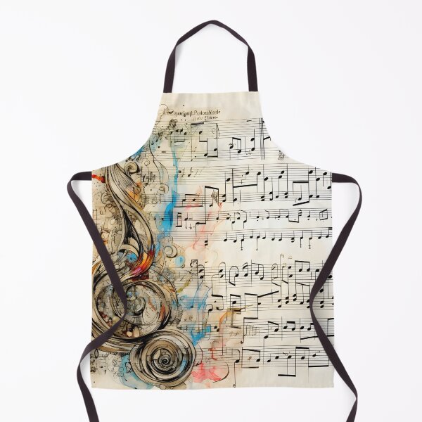 Item preview, Abstract doodle of a music sheet with notes designed and sold by dcrc.