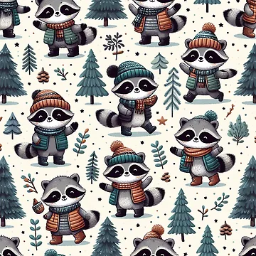 Artwork thumbnail, Charm Unleashed: Very Tiny Raccoon Collection by Rui Fernandes