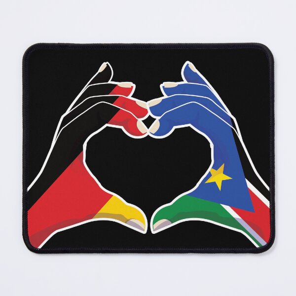 Item preview, South Sudan South Sudanese Germany German Love Heart Peace designed and sold by FlagX.