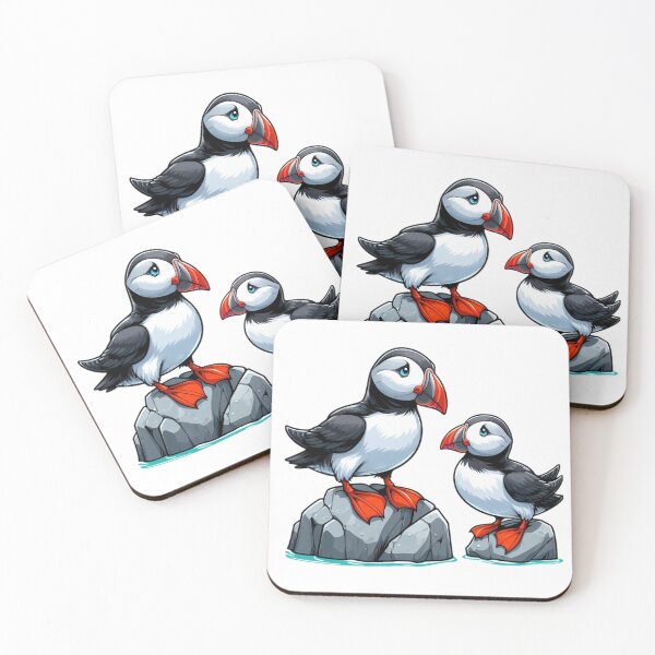 Item preview, Puffin bird cartoon designed and sold by Roberto Almeida.