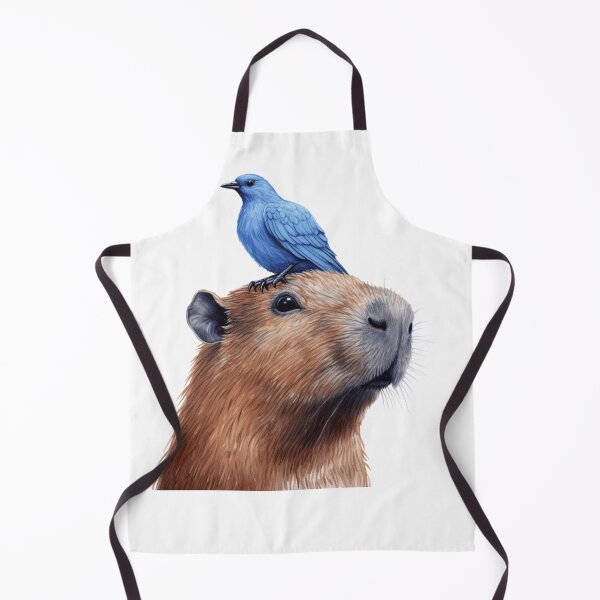 Item preview, Cute capybara with bird designed and sold by Revived Design.