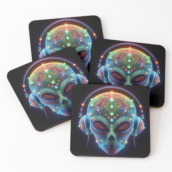 Item preview, Neon Alien Headphones designed and sold by 3 CITIES.