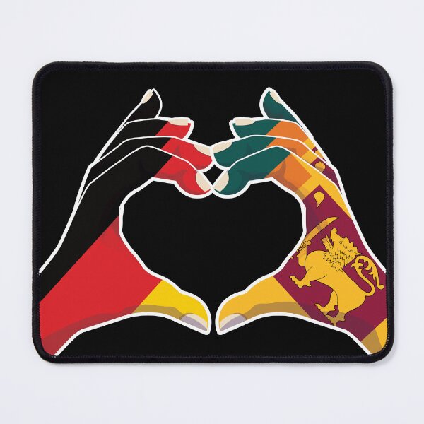 Item preview, Sri Lanka Sri Lankan Germany German Love Heart Peace designed and sold by FlagX.