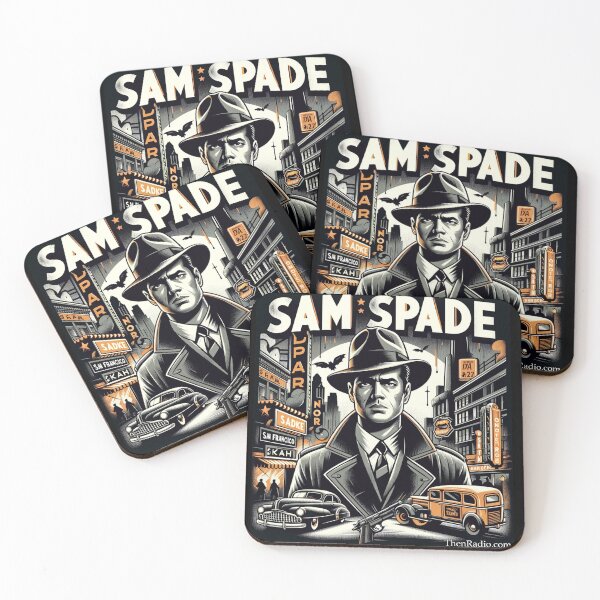 Item preview, Sam Spade Old-time Radio Fan Art designed and sold by ThenRadio.