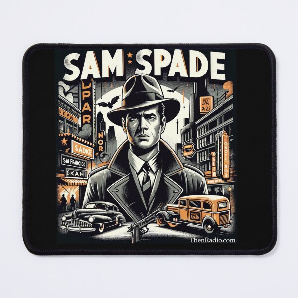 Item preview, Sam Spade Old-time Radio Fan Art designed and sold by ThenRadio.