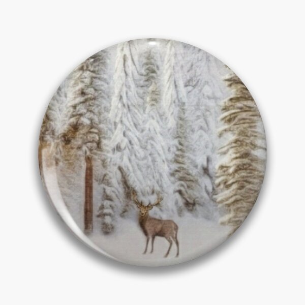 Item preview, Christmas Mood With A Deer In The Snowy Forest  designed and sold by Pretty-Bird.