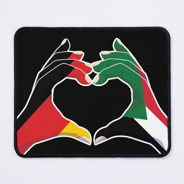 Item preview, Sudan Sudanese Germany German Love Heart Peace designed and sold by FlagX.
