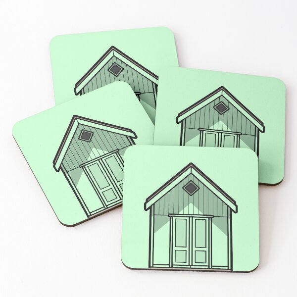 Item preview, Green Beach Hut designed and sold by We Are Wilde.