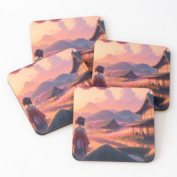 Item preview, Magical Sunset In Feudal Japan designed and sold by TondoMeander.