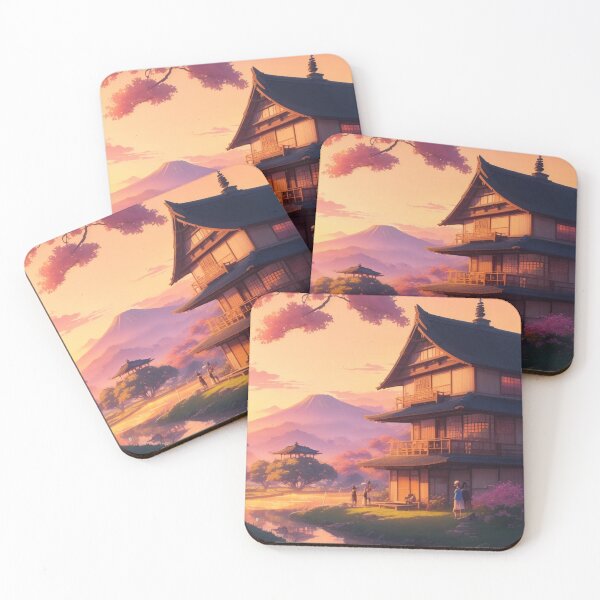 Item preview, Sunset Over The Japanese Rice Fields designed and sold by TondoMeander.