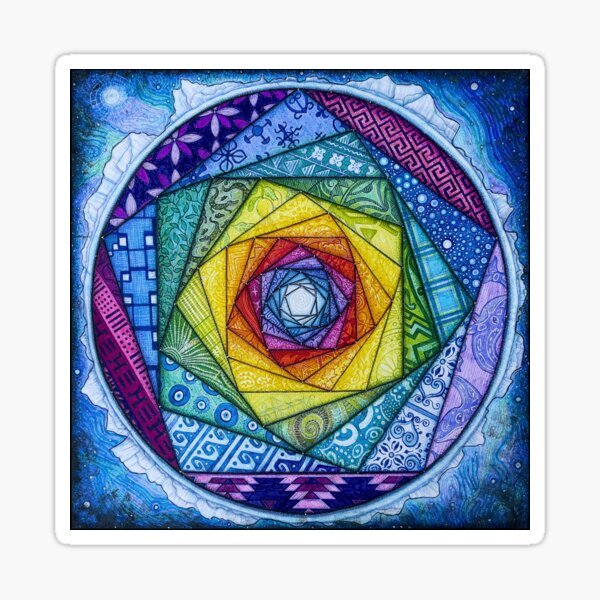 Spiral -Evolution Meditation Sticker