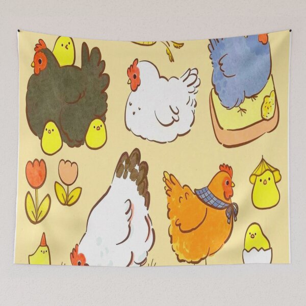 Item preview, Chicken doodle  designed and sold by Aiyinyangart.