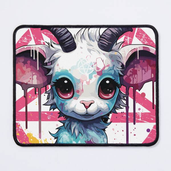 Item preview, CUTE BUT EVIL- The Skull Club, Skull, Skull, Pentagram, Goat designed and sold by HIGUMAX.