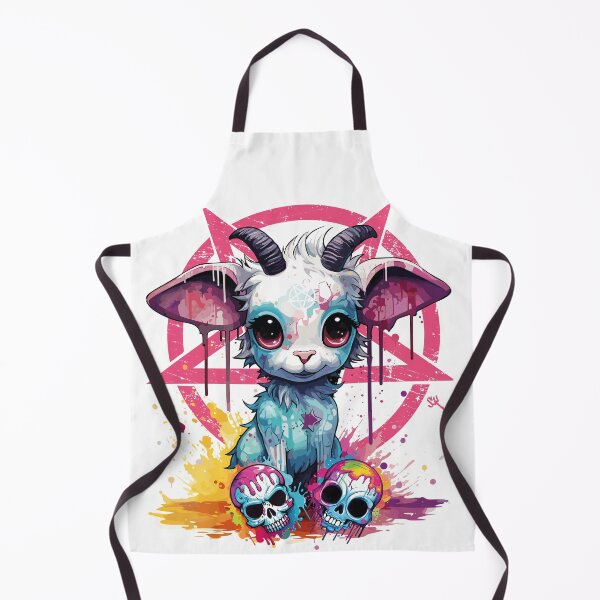 Item preview, CUTE BUT EVIL- The Skull Club, Skull, Skull, Pentagram, Goat designed and sold by HIGUMAX.