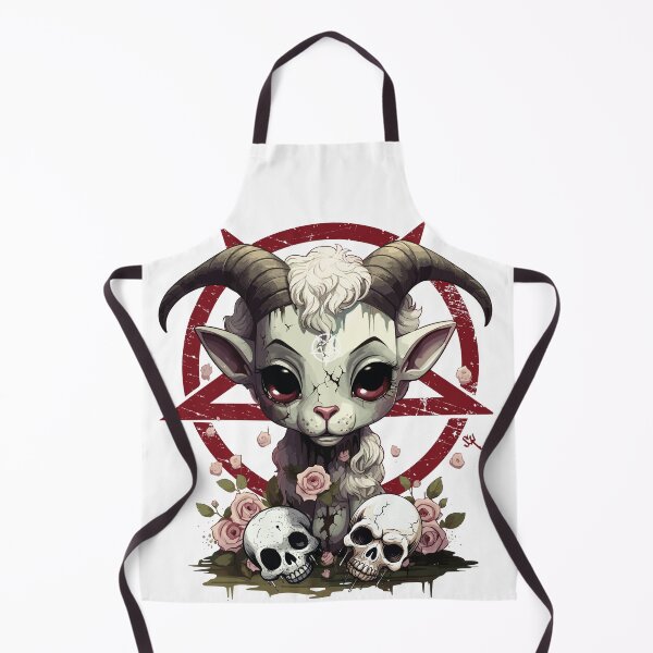 Item preview, CUTE BUT EVIL- The Skull Club, Skull, Skull, Pentagram, Goat designed and sold by HIGUMAX.