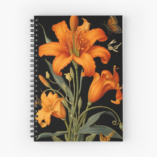 Item preview, Orange Lilium with Butterfly designed and sold by KookyStudioArt.