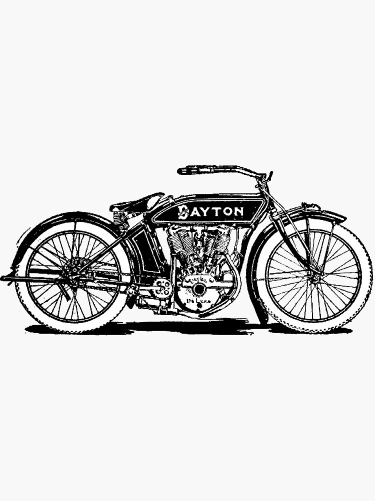 Thumbnail 3 of 3, Sticker, Motorcycle designed and sold by WildRootsArt.