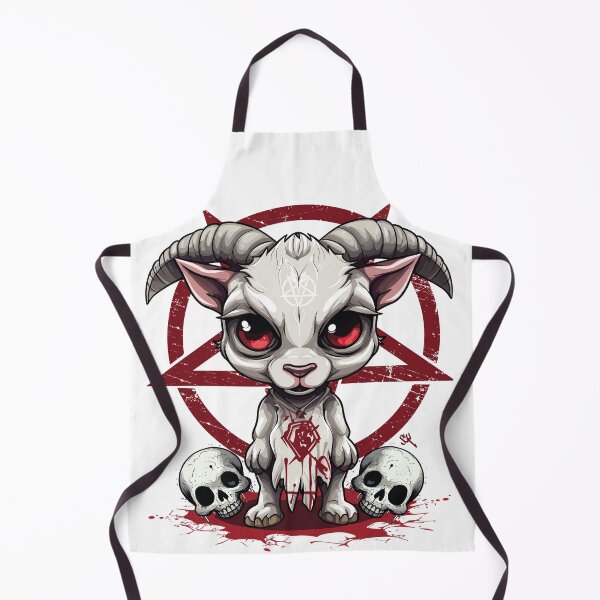 Item preview, CUTE BUT EVIL- The Skull Club, Skull, Skull, Pentagram, Goat designed and sold by HIGUMAX.