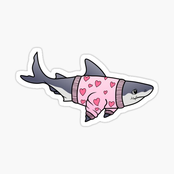 Item preview, Cute Shark Wearing Sweater designed and sold by 989-.