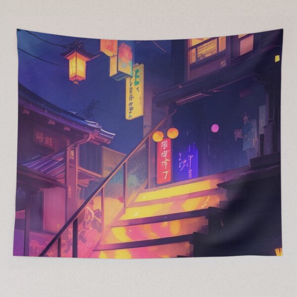 Item preview, Cyberpunk Stairways designed and sold by TondoMeander.