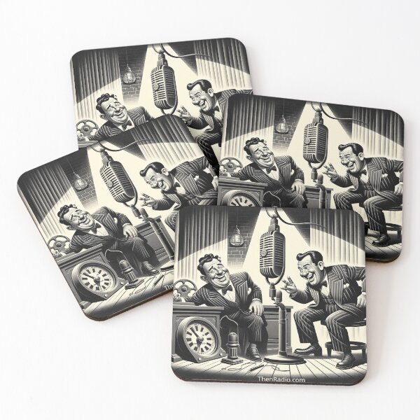 Item preview, Abbott and Costello cartoon characters designed and sold by ThenRadio.