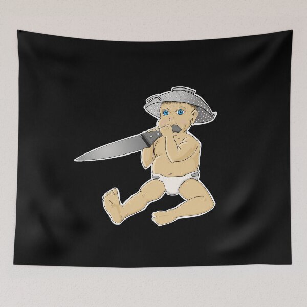 Item preview, Baby with a Knife  designed and sold by MiishaRed.