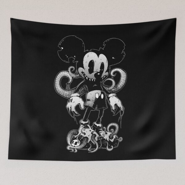 Item preview, NIGHTMARE MICKEY BW designed and sold by Umbral-Lunacy.