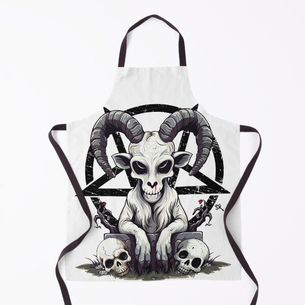 Item preview, CUTE BUT EVIL- The Skull Club, Skull, Skull, Pentagram, Goat designed and sold by HIGUMAX.