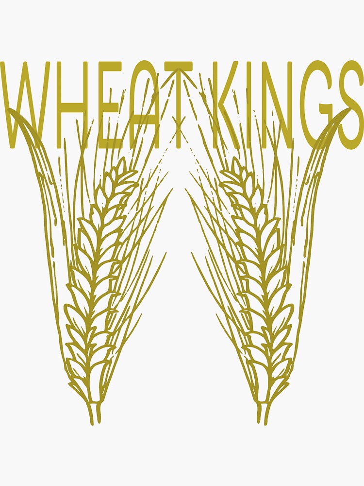 Thumbnail 3 of 3, Sticker, Wheat King designed and sold by WildRootsArt.