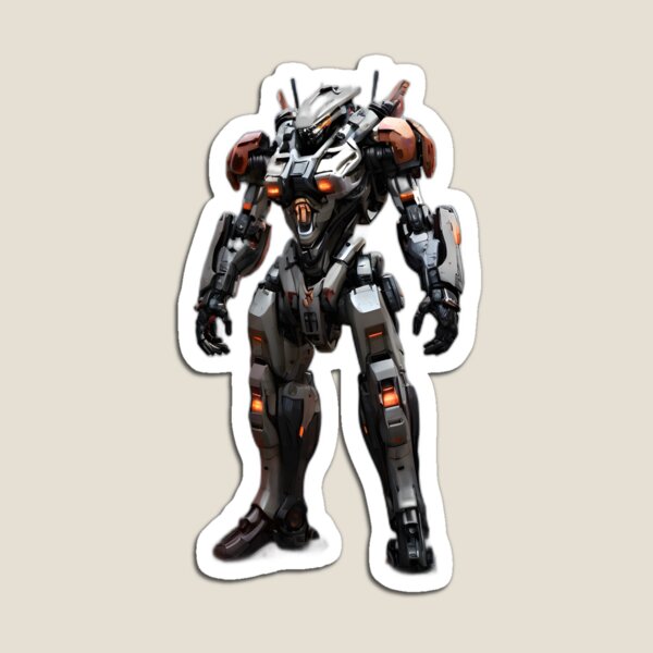 Item preview, Mech suit in white and orange designed and sold by DeransDesigns.